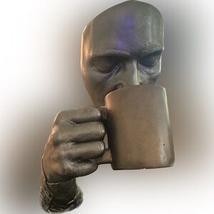 John Cutrone First Cup Sculpture for Austin Productions 1990’s Bronze with base